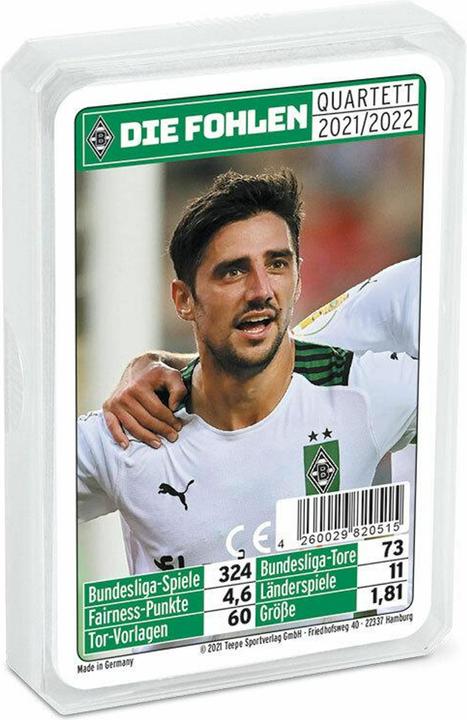 Produktbild ASS Altenburg 22182466 - Borussia Mönchengladbach Quartett, Saison 21/22 (DE-Ausgabe) (Deutsch, Französisch, Spanisch, Italienisch)