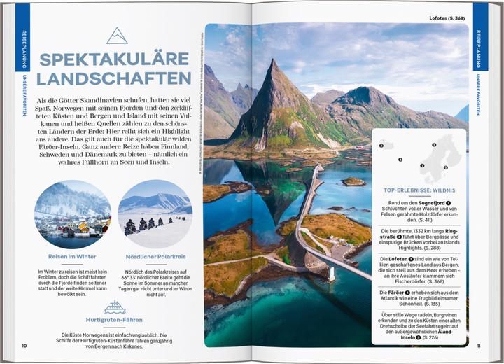 Produktbild Reiseführer Skandinavien (Deutsch, Anna Kaminski, Sean Connolly, Kevin Raub, Anthony Ham, Barbara Woolsey, 2023)