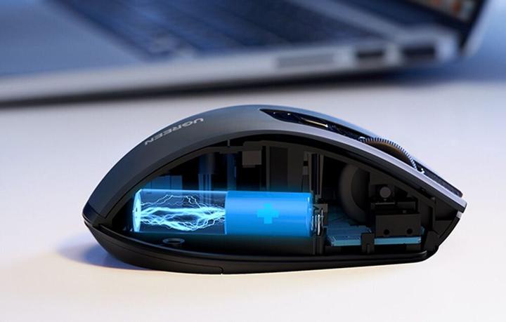 Actual product image Ugreen USB Optical Wireless Mouse 2.4GHz 4000 DPI black (MU006) (Wireless)