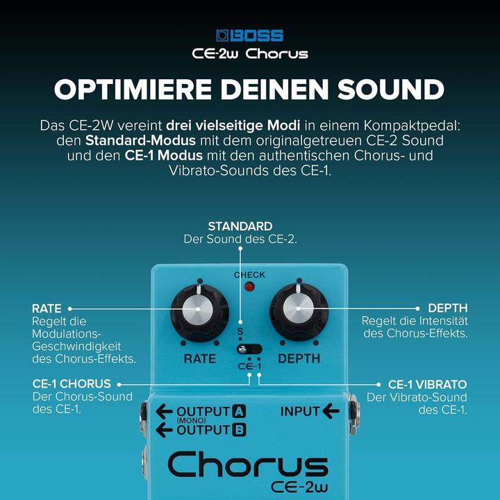 Produktbild BOSS Effektpedal CE-2W Chorus (E-Gitarre)