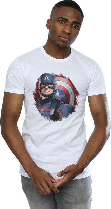 Produktbild The Falcon And The Winter Soldier Captain America Stare TShirt (4XL)