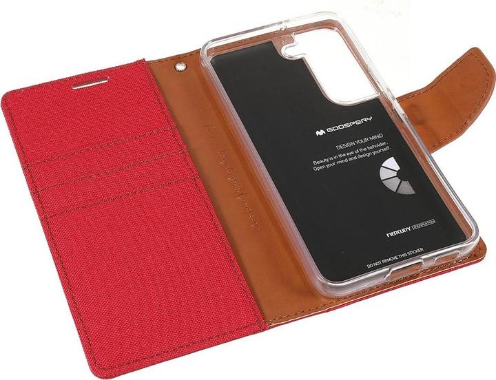 Image du produit Galaxy S22+ - Etui en cuir tissu rouge (Samsung Galaxy S22+)