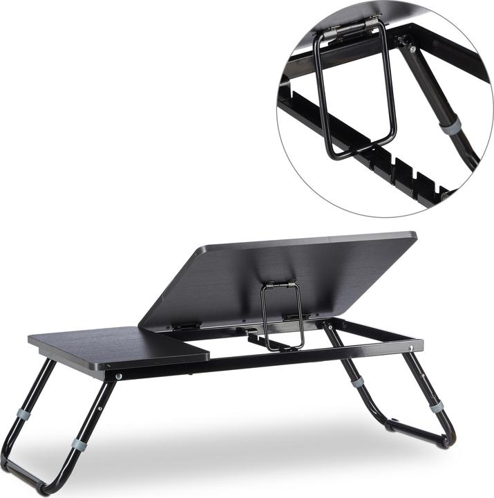 Image du produit Relaxdays Table d'ordinateur portable pour le lit