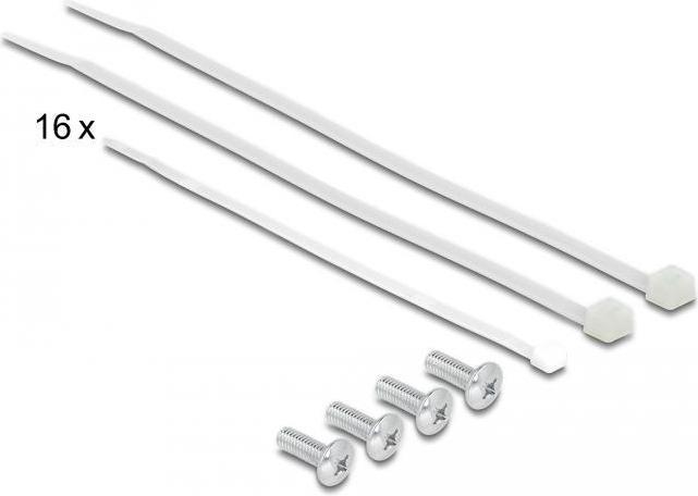 Actual product image Delock 48,30cm (19") Patchpanel 16 Port Cat.6A 1 U black