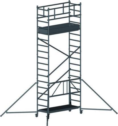 Produktbild Zarges Arbeitsgerüst PaxTower 1T 0,72 x 1,80 m Arbeitshöhe 5,55 m (Gerüst, 180 cm)