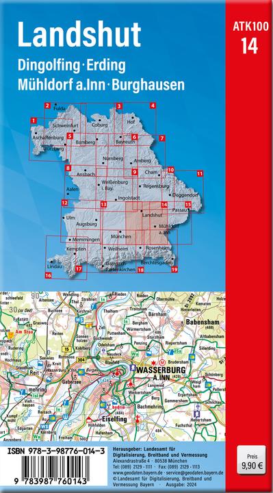 Produktbild ATK100-14 Landshut (Amtliche Topographi