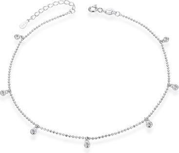 Agato Fine silver bracelet with zircons AGB772/21