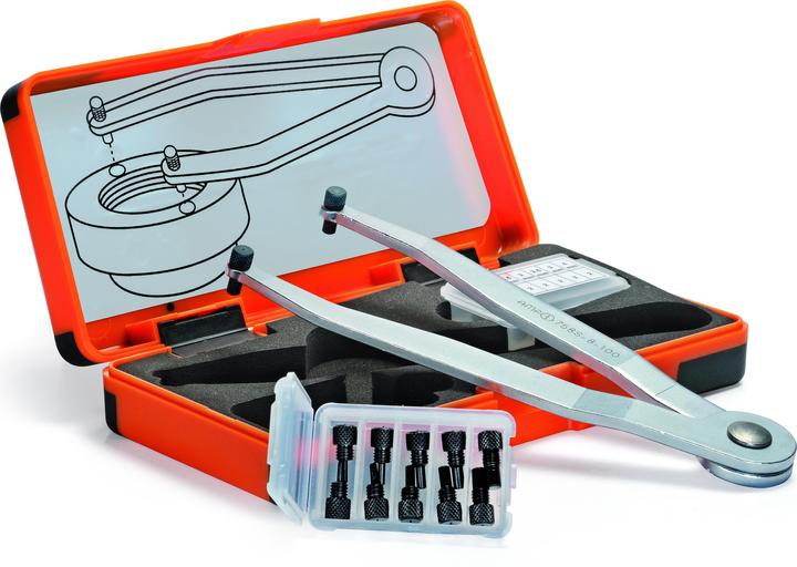 Produktbild Amf Verstellbarer Stirnlochschlüssel (100 mm, 63 mm, 85 mm, 36 mm, 75 mm, 25 mm, 45 mm, 82 mm, 46 mm, 21 mm, 78 mm, 67 mm, 33 mm, 57 mm, 88 mm, 8 mm, 10  mm, 30 mm, 22 mm, 17 mm, 42 mm, 16 mm, 39 mm, 65 mm, 58 mm, 49 mm, 80 mm, 52 mm, 18 mm, 19 mm, 27 mm, 71 mm, 90 mm, 70 mm, 43 mm, 28 mm, 48 mm, 38 mm, 44 mm, 35 mm, 60 mm, 11 mm, 12 mm)