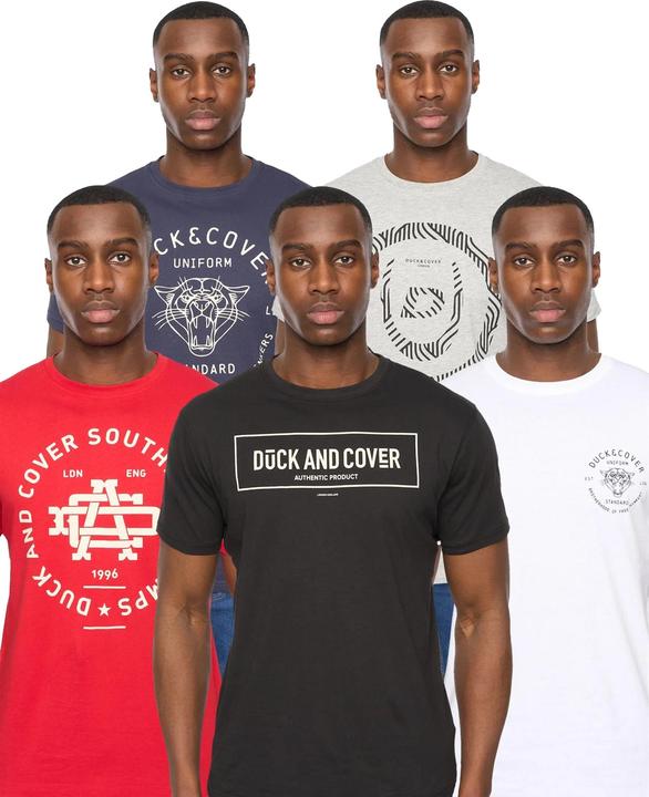 Duck and Cover Belvadier TShirt Rundhalsausschnitt (5erPack)