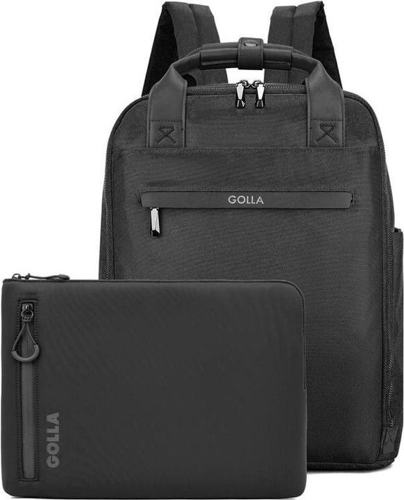 Image du produit Golla Ensemble sac à dos et housse d'ordinateur portable 13 pouces, noir