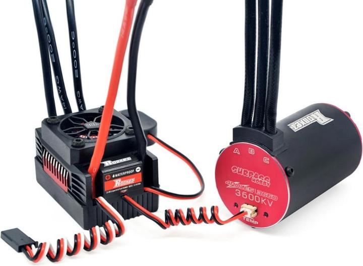 Produktbild Surpass Hobby Rocket V2 supersonic 3665 brushless motor 3150KV with 80A ESC combo