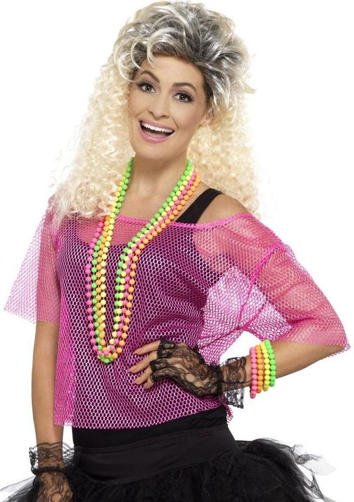 Smiffys 80s - Neon Net Shirt