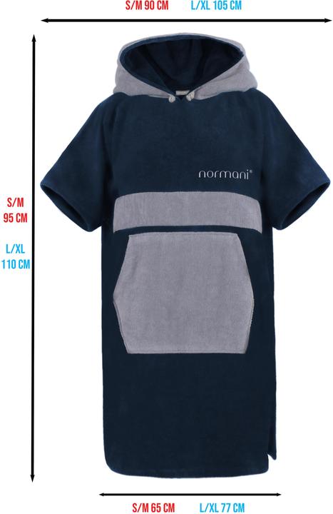 Actual product image Normani Bathrobe Surfer Poncho (L, XL, S/M)