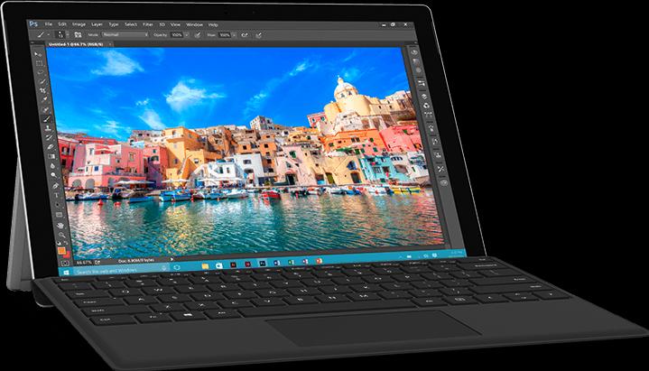 Actual product image Microsoft Surface Pro (12.30", Intel Core M3-7Y30, 4 GB, 128 GB)