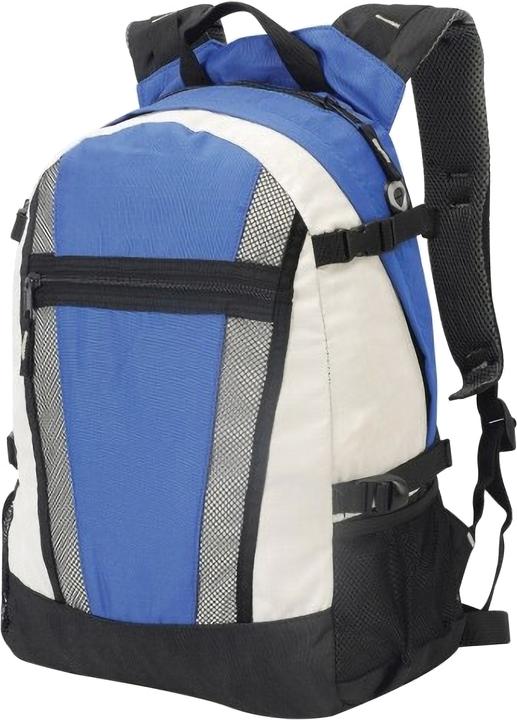 off-white, Royal blue
