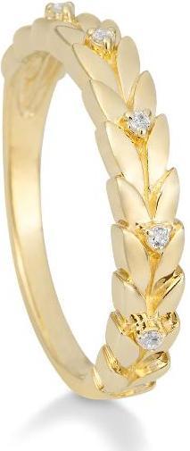 Breuning RING - BRILL. 0,038 Ct. H/si (51, 585/14 K Gold)