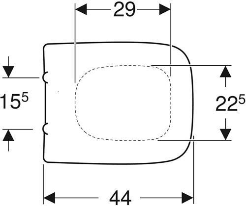 Image du produit Geberit Keramag / Siège de WC Renova Plan blanc 572180000