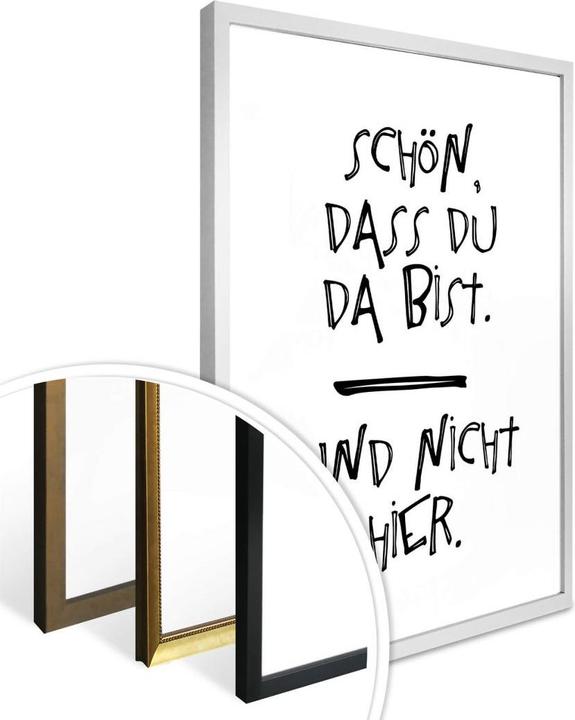 Produktbild Trenddeko Schön, dass du da bist (30 x 40 cm)