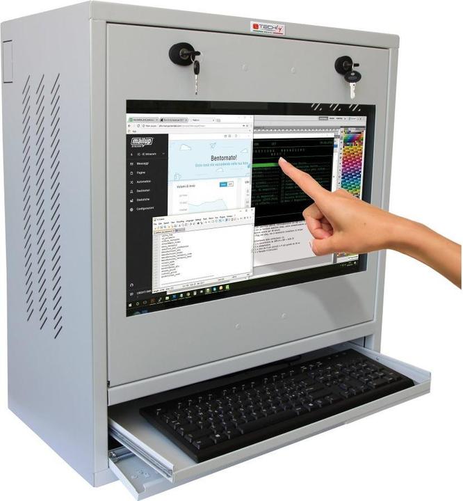 Produktbild Techly ICRLIM10SV Rack Wandmontiertes Regal (12.57 HE, 19 Zoll Rack)