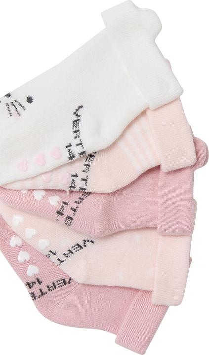 Vertbaudet 5er-Pack Baby Stoppersocken mit Katze