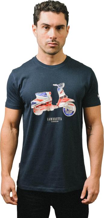 Immagine prodotto Lambretta AW24 Maglietta Grande e Alto Bandiera dello Scooter Uomo (4XL)