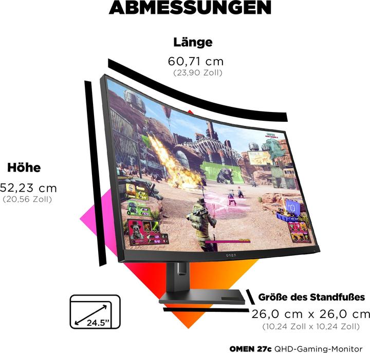 Immagine prodotto HP Omen 27c (2560 x 1440 pixel, 27")