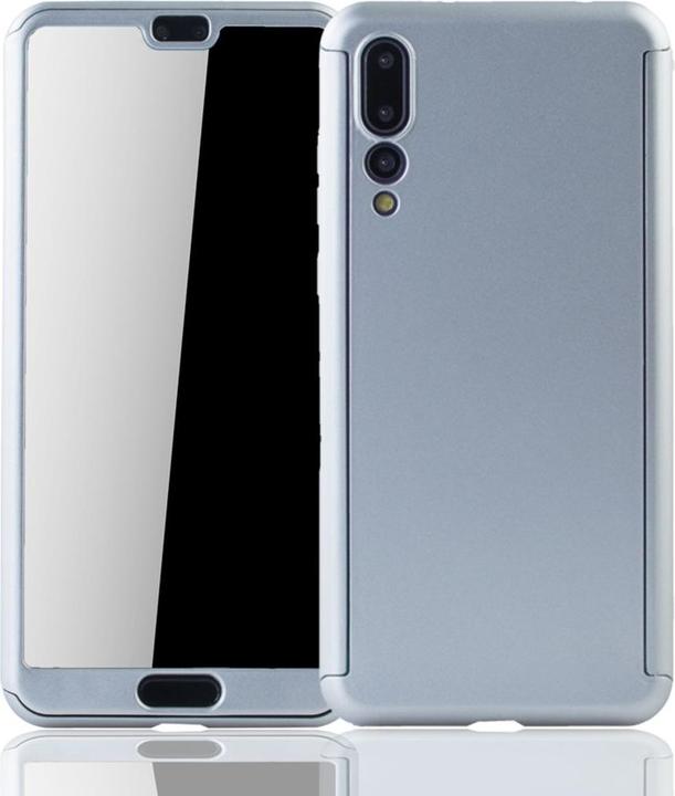 Actual product image König Design Case Mobile Protection for Huawei P20 Pro Full Case Cover Screen Protector Cases Silver (Huawei P20 Pro)