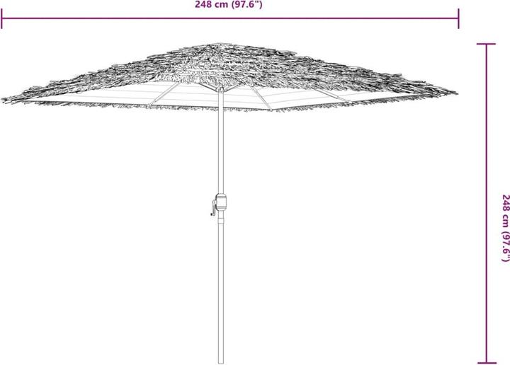 Produktbild VidaXL Sonnenschirm mit mast (2.48 m)