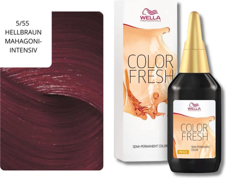 Immagine prodotto Wella Colore fresco (5/55 Marrone chiaro Mahogani Intensivo)
