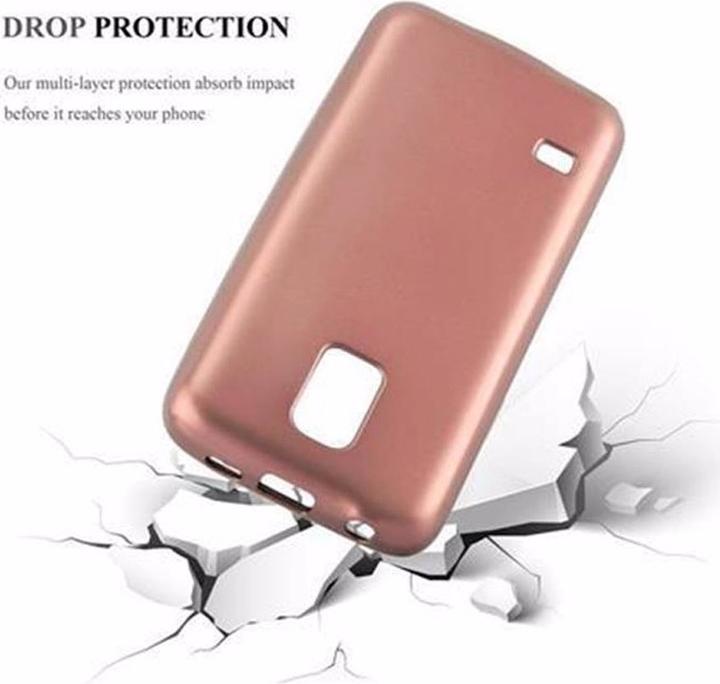 Image du produit Cadorabo Couverture métallique mate TPU (Samsung Galaxy S5 Mini, Samsung Galaxy S5 Mini Duos)