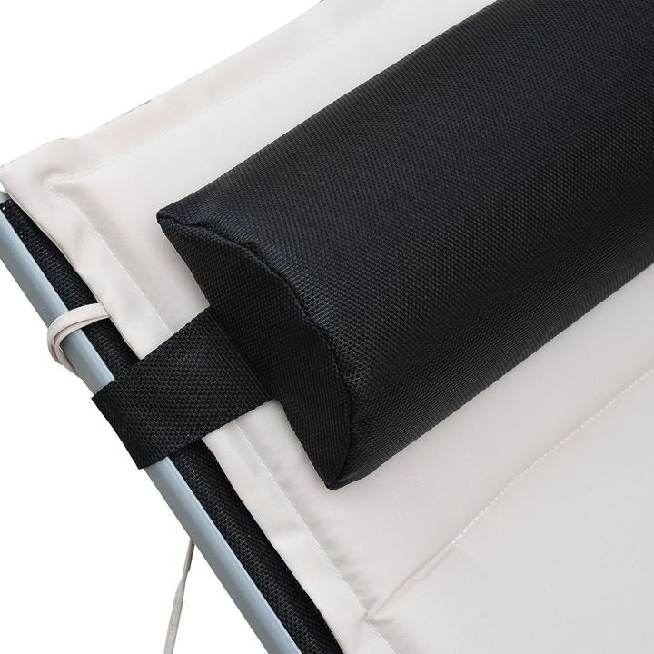 Immagine prodotto Outsunny Sedia a sdraio in alluminio (170 cm)