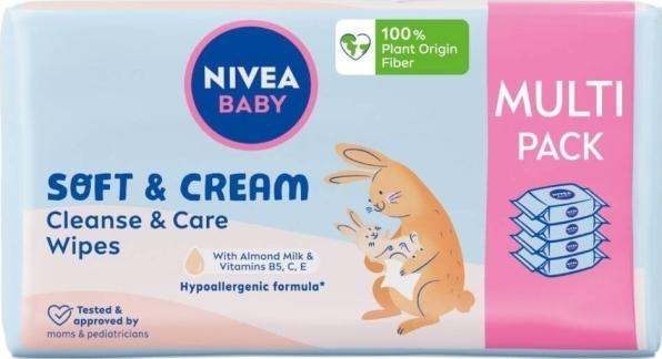 Image du produit NIVEA Baby Soft&Cream Wet Wipes 4X57 pcs.