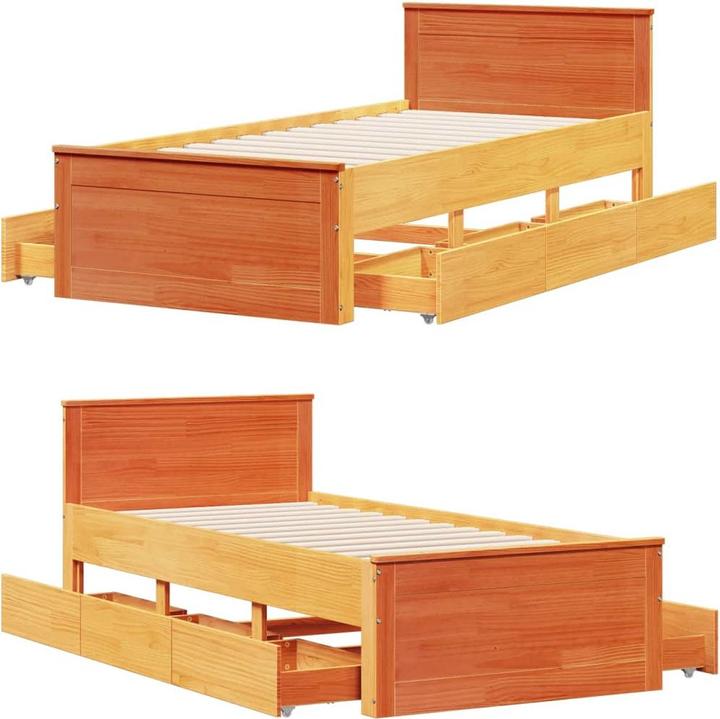 Immagine prodotto VidaXL Letto senza materasso con testiera (100 x 200 cm)