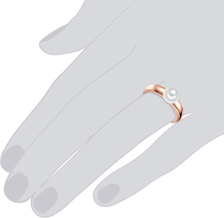Immagine prodotto Valero Pearls Perle d'acqua dolce d'argento da donna in oro rosa - 11920 (54, 925 Argento)