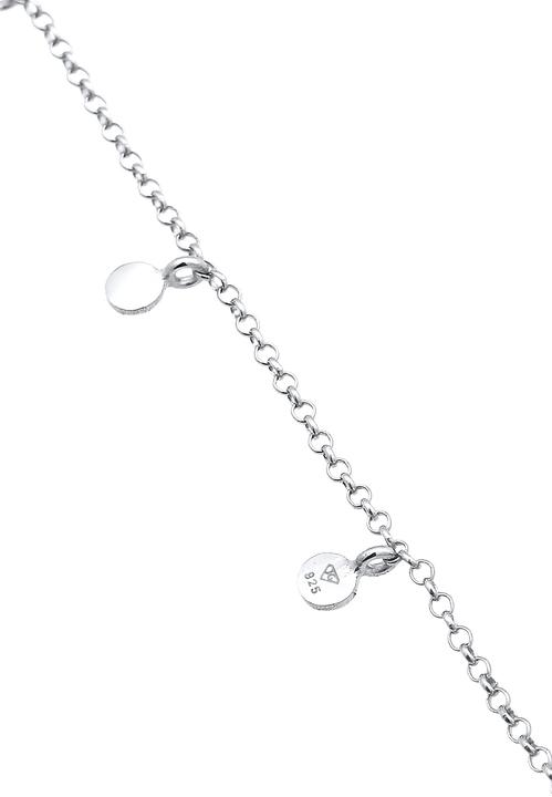 Immagine prodotto Elli Bracciale Piastra Moneta Rotonda Struttura Opaca Argento 925 (16 cm, Argento 925)