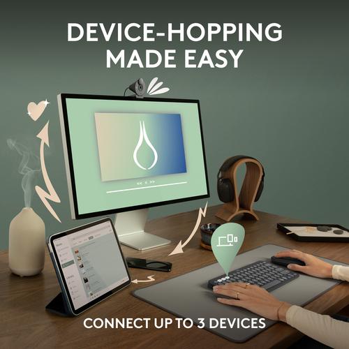 Actual product image Logitech Pebble Keys 2 K380s (Eng. Int., Wireless)