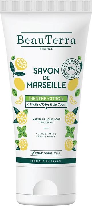 Immagine prodotto BeauTerra Sapone liquido Marsiglia Menta Limone Fl 100 ml (Sapone liquido, 100 ml)