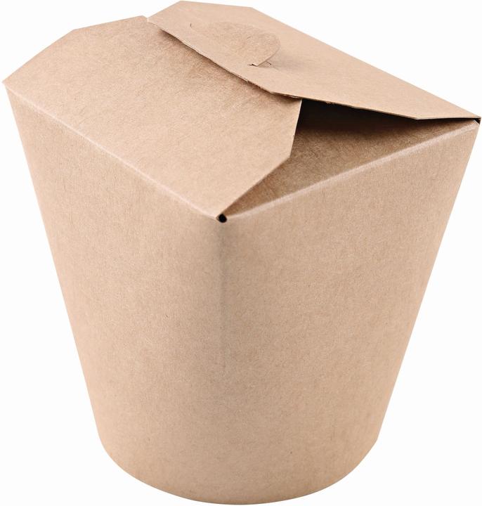 Produktbild Naturestar Foodboxen Bio Asia 800ml 100x90x108mm Kraftpapier/PLA braun VE=50 Stück (100 x)