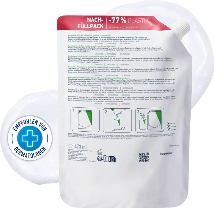 Actual product image CeraVe Hydra Cleans Refill (Cleansing lotion, 473 ml)