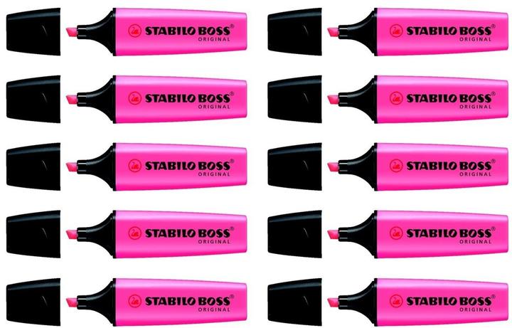 Produktbild STABILO BOSS ORIGINAL Textmarker (Pink, 5 mm, 10 x)