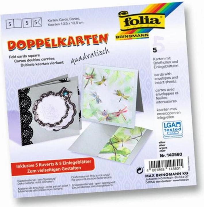 Immagine prodotto Folia Carte doppie quadrate 220 g/m2 (220 g/m², 5 x)