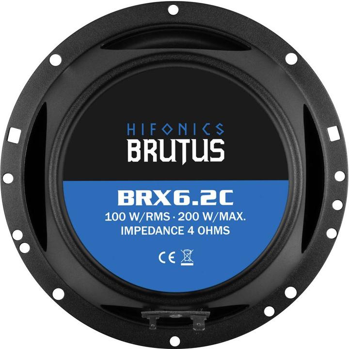 Immagine prodotto Hifonics Brutus BRX6.2C 16.5 cm 2 Way Component System FLAT (1 pz.)