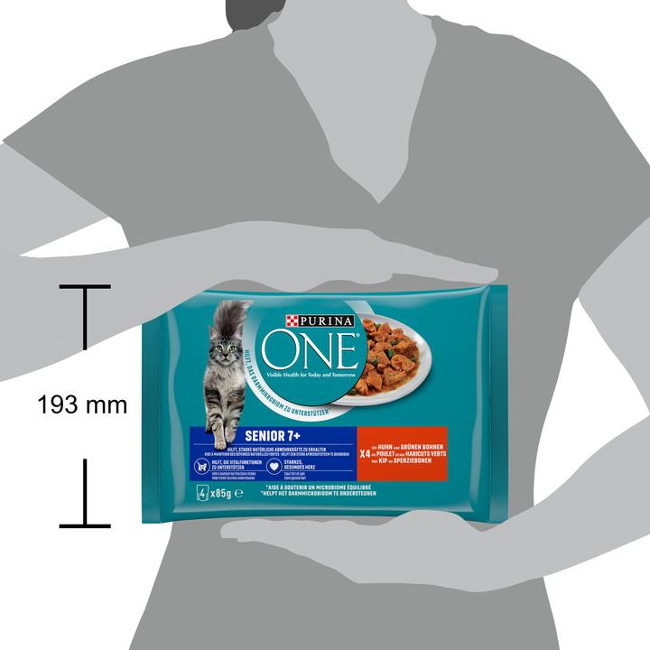 Actual product image Purina ONE Senior 7+ (Senior, 4 pcs., 340 g)
