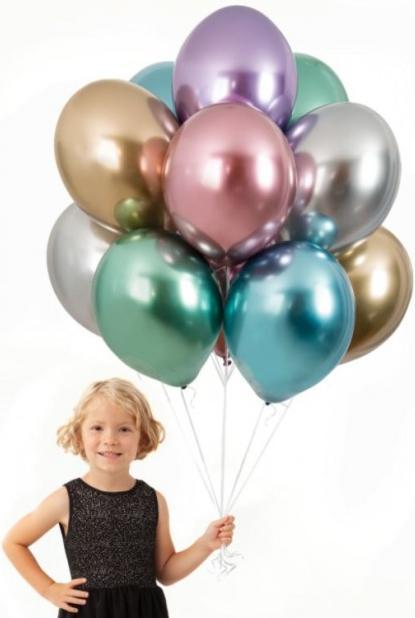 Image du produit Belbal Ballons Chrome Or Rose 100 pièces 33cm éco-qualité (100 x)