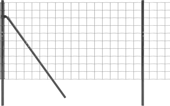 Actual product image VidaXL Maschendrahtzaun Anthrazit 1x10 m Verzinkter Stahl