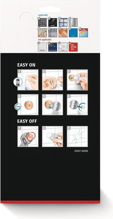 Actual product image tesa ALUXX BLACK corner shower basket incl. adhesive solution without drilling (17.5 x 17.5 x 34.5 cm)