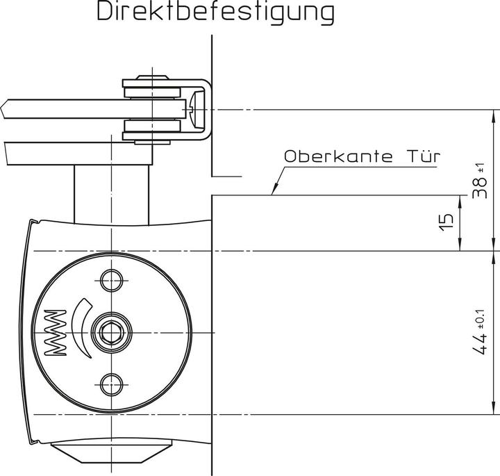 Produktbild Geze Türschliesser TS 2000 NV, EN 2-4, Gestänge mit Feststellung, silber