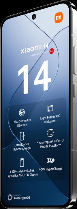 Image du produit Xiaomi 14 (512 Go, Blanc, 6.36", Double SIM, 50 Mpx, 5G)