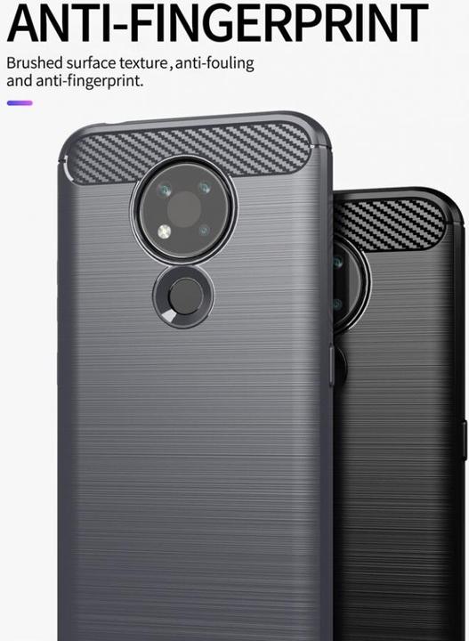 Produktbild Screenguard Nokia 3.4 Hülle Carbon Brushed Soft TPU (Nokia 3.4)