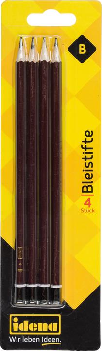 Produktbild Idena Bleistift B 4er FSC100% (B, 4 x)